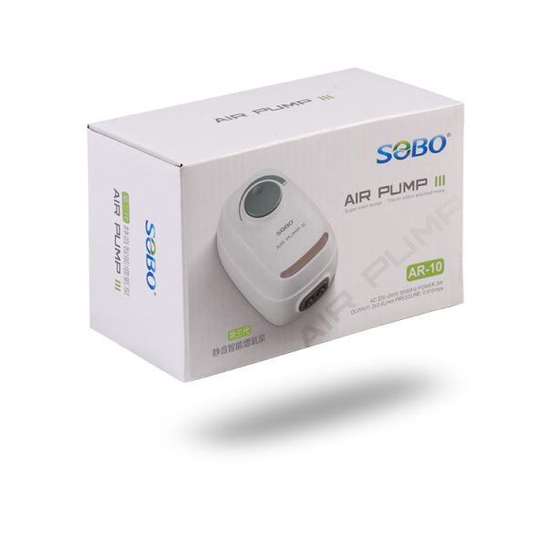 Sobo 3 Watt Aquarium Air Pump 2 Outlets | Silent Pump AR-10